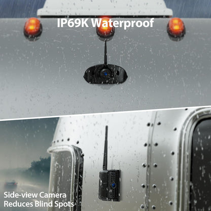 10.1" RV Backup Camera Wireless System Plug and Play, Pre-Wired for Furrion RV Trailer Camper, HD