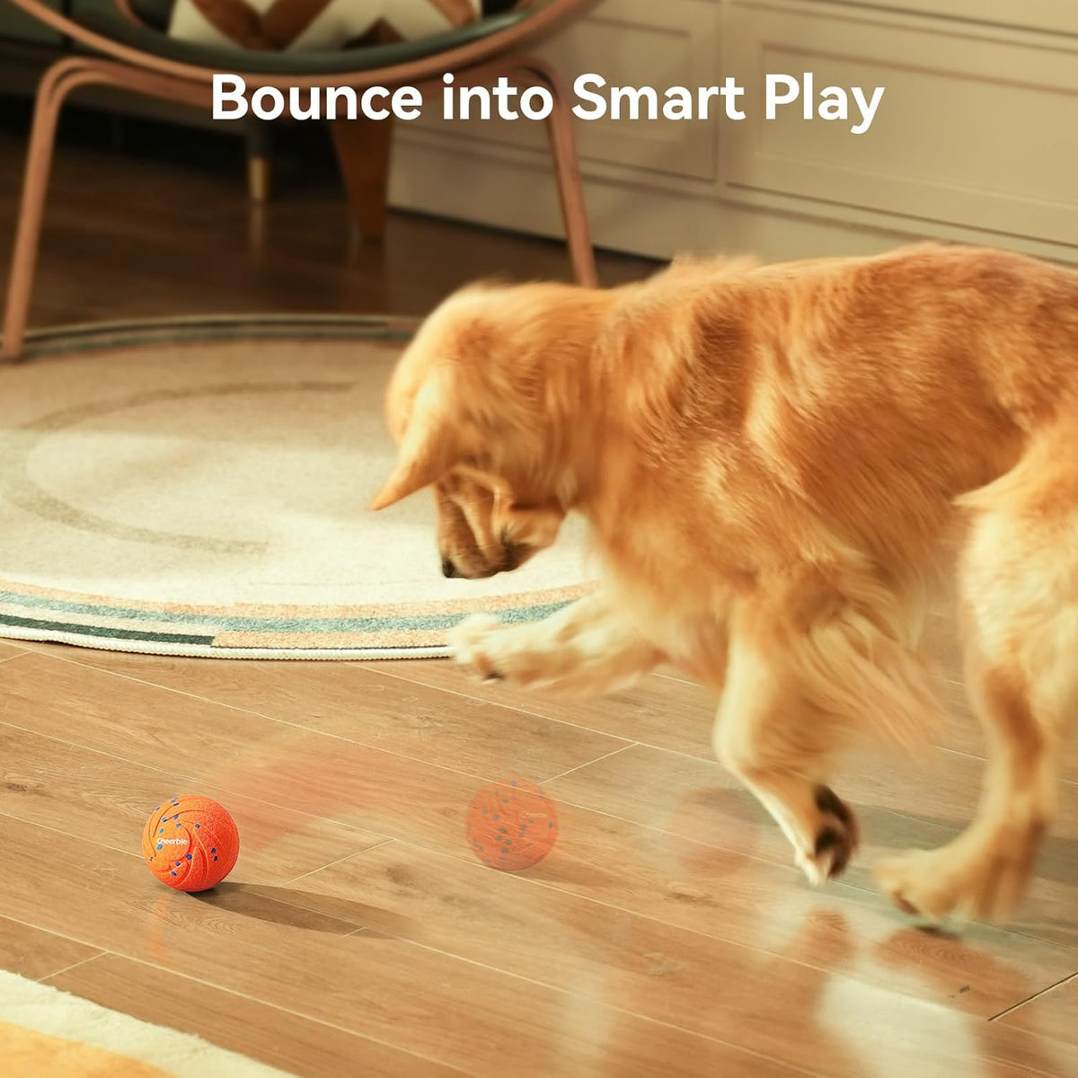 Cheerble Smart Interactive Dog Toy, Wicked Ball AIR, Automatic Moving, Bouncing, Rotating, IPX7