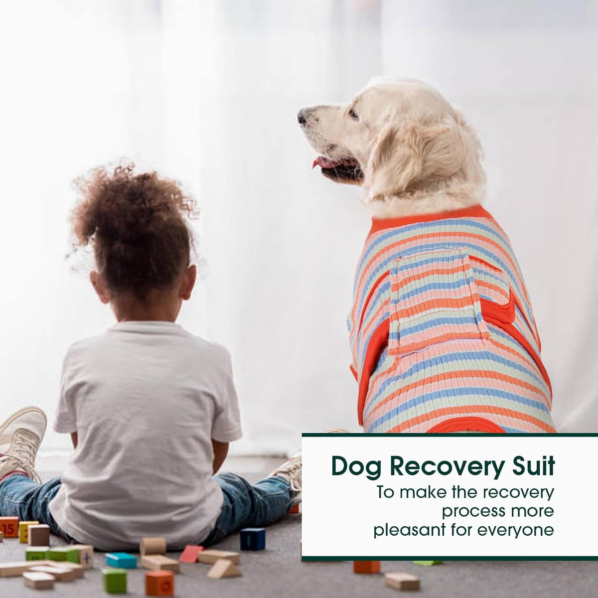 Kuoser Recovery Suit for Dogs Cats After Surgery, Professional Pet Recovery Shirt Dog Abdominal