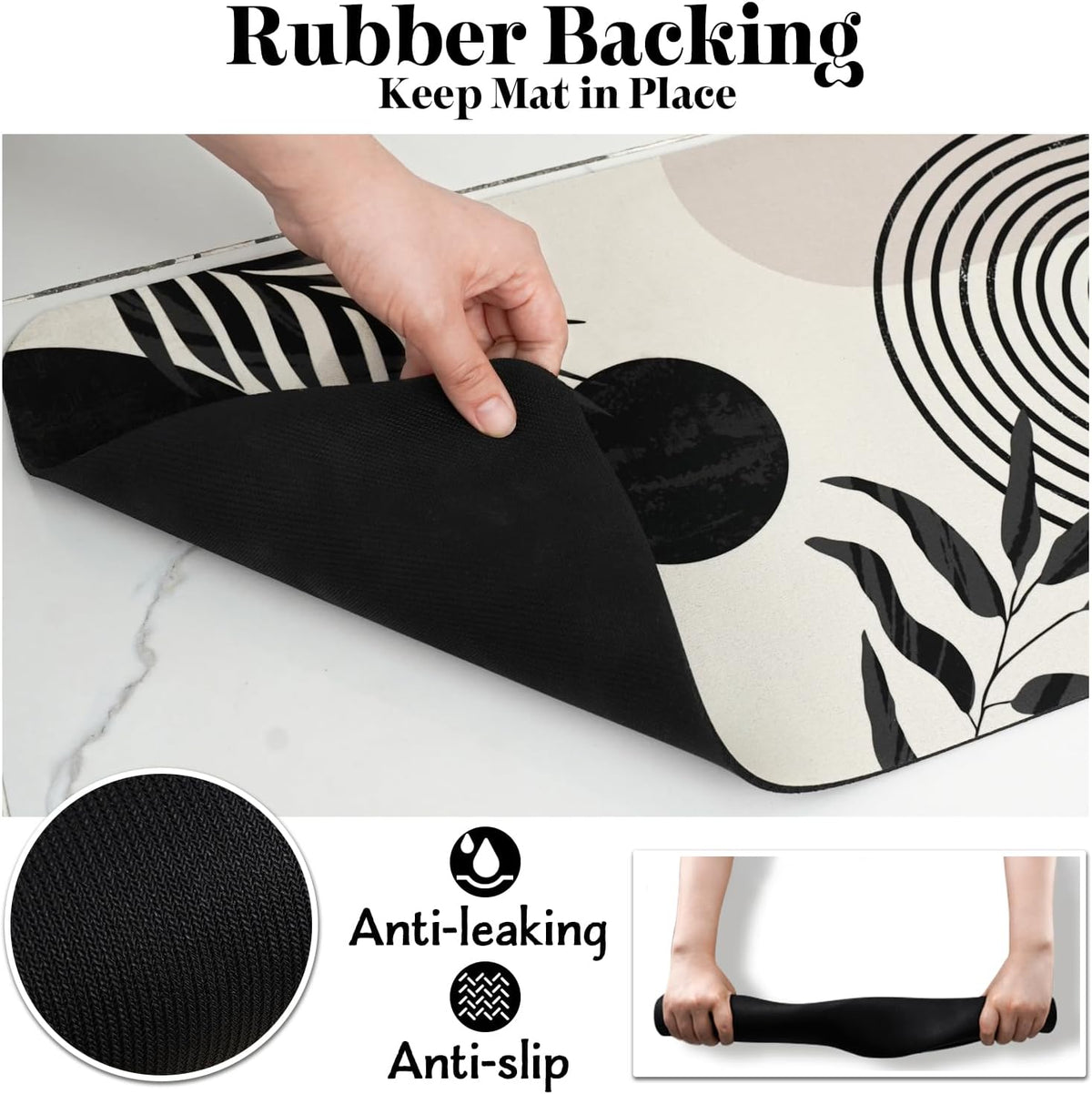 Dog Food Mats for Floors Super Absorbent, Pet Cat Food Mat - Non Slip Dog Bowl Mats for Food and