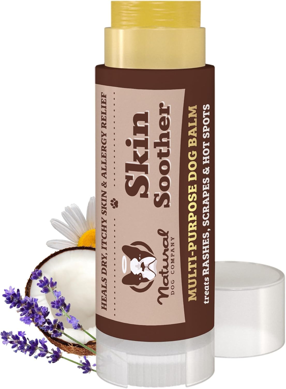 Natural Dog Company Skin Soother Balm for Irritation, Allergy & Itch Relief for Dogs, Hot Spot