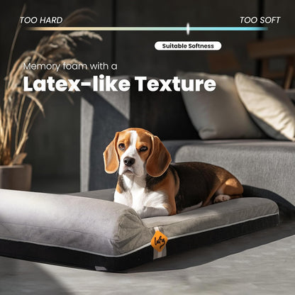 Laifug Orthopedic Memory Foam Extra Large Dog Bed with Pillow and Durable Waterproof Liner with