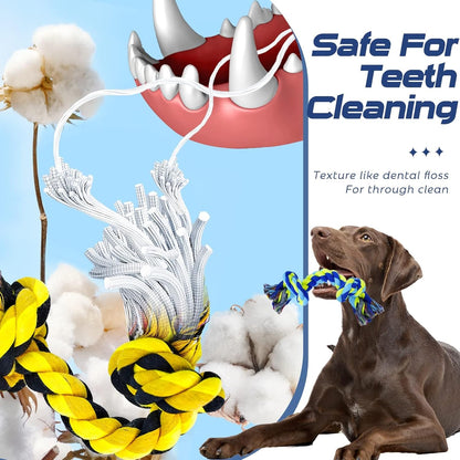 SHARLOVY Dog Chew Toys for Aggressive Chewers, 5 Pack Indestructible Dog Toys for Large Breed