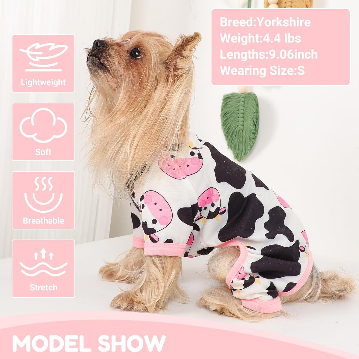 Dog Pajamas Small Sized Dogs Stretchable Summer Dog Clothes Pjs 4 Legs Girl Boy Cute Soft Puppy