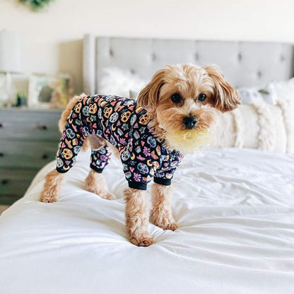 CuteBone Small Dogs Outfit Soft Puppy Onesies Pjs Halloween Dog Pajamas Pet Coat Cat Apparel Comfy