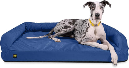 K9 Ballistics Tough Orthopedic XX-Large Bolster Dog Bed - Washable, Durable and Water Resistant Dog