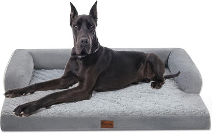 XXL Dog Bed with Bolsters, Orthopedic Dog Beds for Extra Large Dogs, Waterproof Dogs Beds XLarge