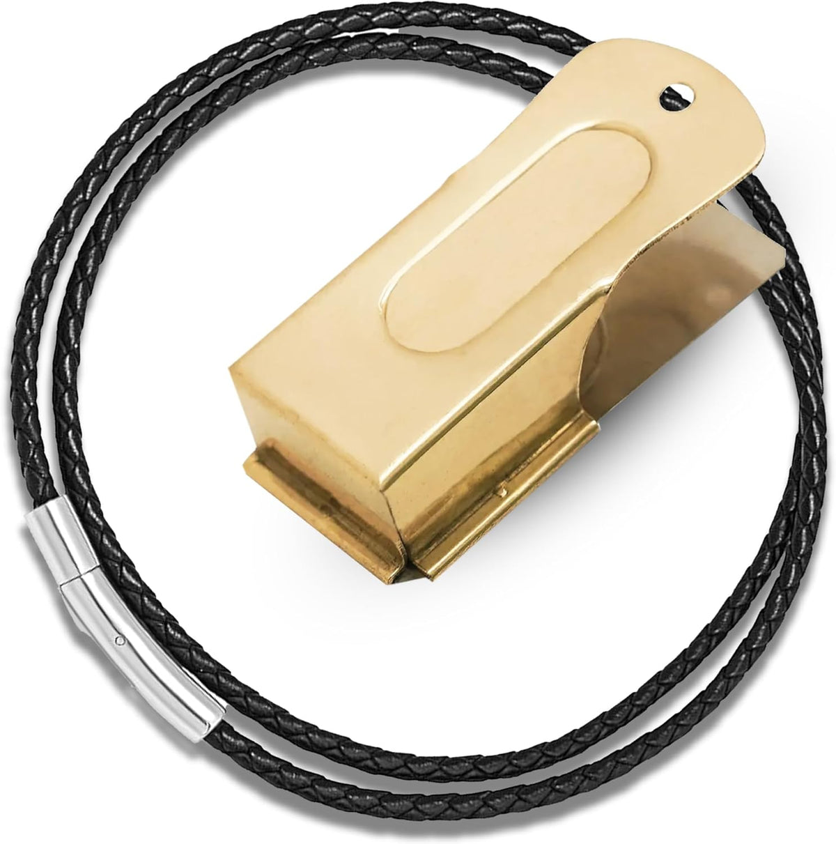 Gold Dog Clicker with Necklace - Clickers for Pet Training - Dog Training & Behavior Aids Easy to