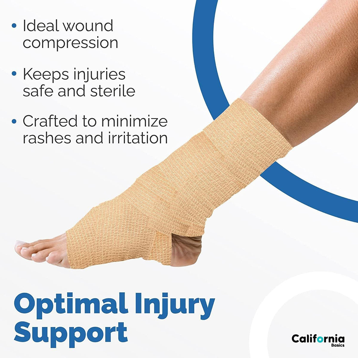 Self-Adhesive Bandage Wrap - Suitable for All Sports - Breathable Athletic Tape for Wrists - Knee