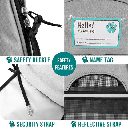 PetAmi Airline Approved Pet Carrier for Cat, Soft Sided Dog Carrier for Small Dogs, Cat Travel