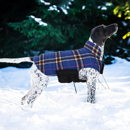 Kuoser Waterproof Dog Coat, Reversible Dog Jacket for Medium Dogs, Adjustable Durable Doggie Winter