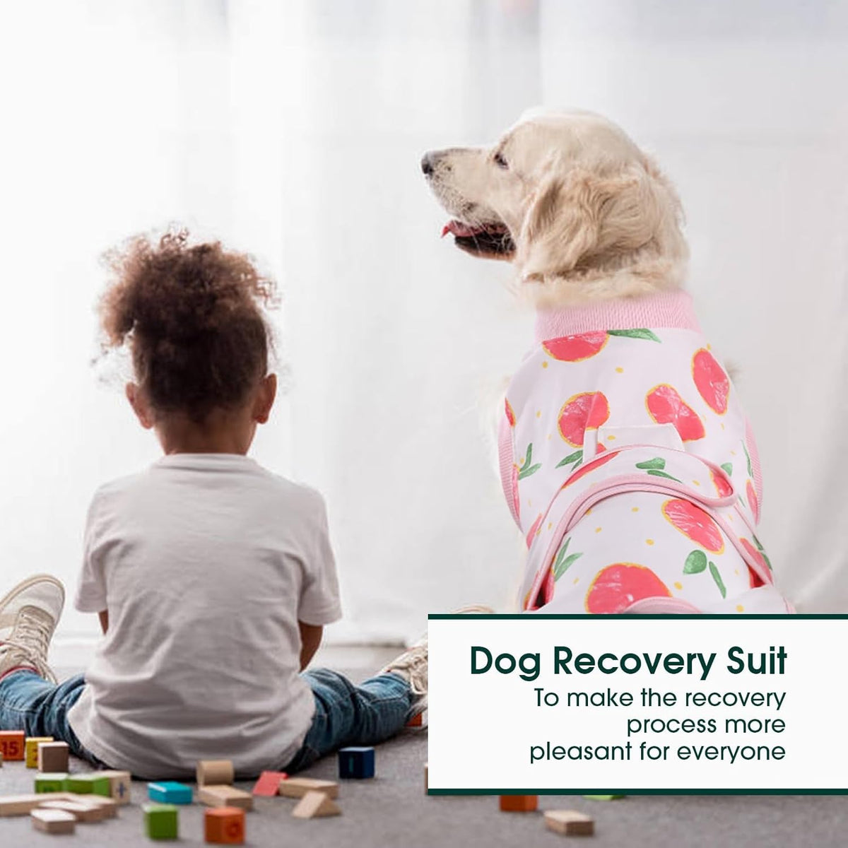 Kuoser Dog Recovery Suit Female, Dog Onesie for Surgery, Female Spay and Male Neuter Onesie for