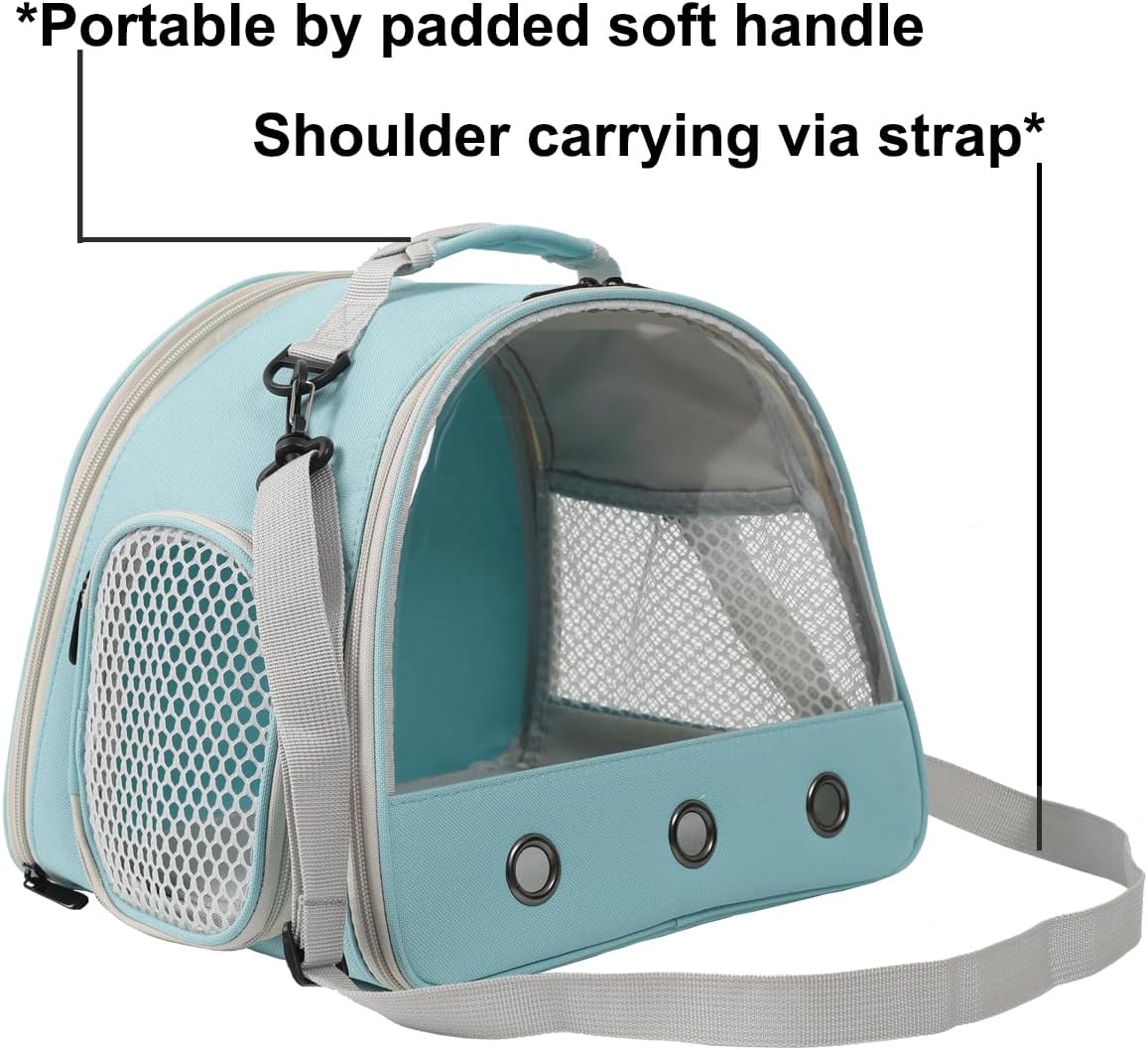 Bearded Dragon Travel Carrier with Absorbent Pad Set, Pee Pad with Leak-Proof Quick-Dry Design for