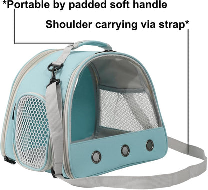 Bearded Dragon Travel Carrier with Absorbent Pad Set, Pee Pad with Leak-Proof Quick-Dry Design for