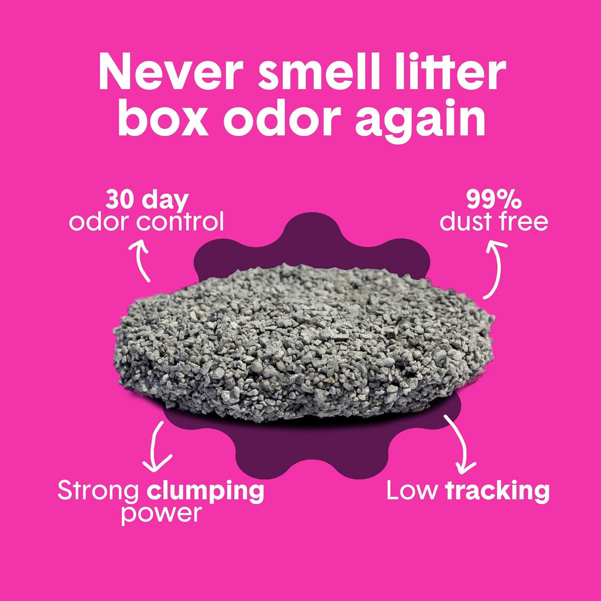 Boxie® Glo™ 30 Day Odor Control Clumping Clay Cat Litter, 16 lb, Multi-Cat, 99.9% Dust-Free, Low