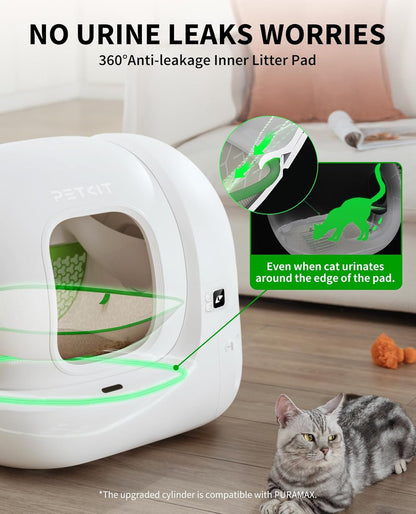 PETKIT PuraMax 2 Automatic Self-Cleaning Cat Litter Box, App Control Scoop-Free Litter Box with