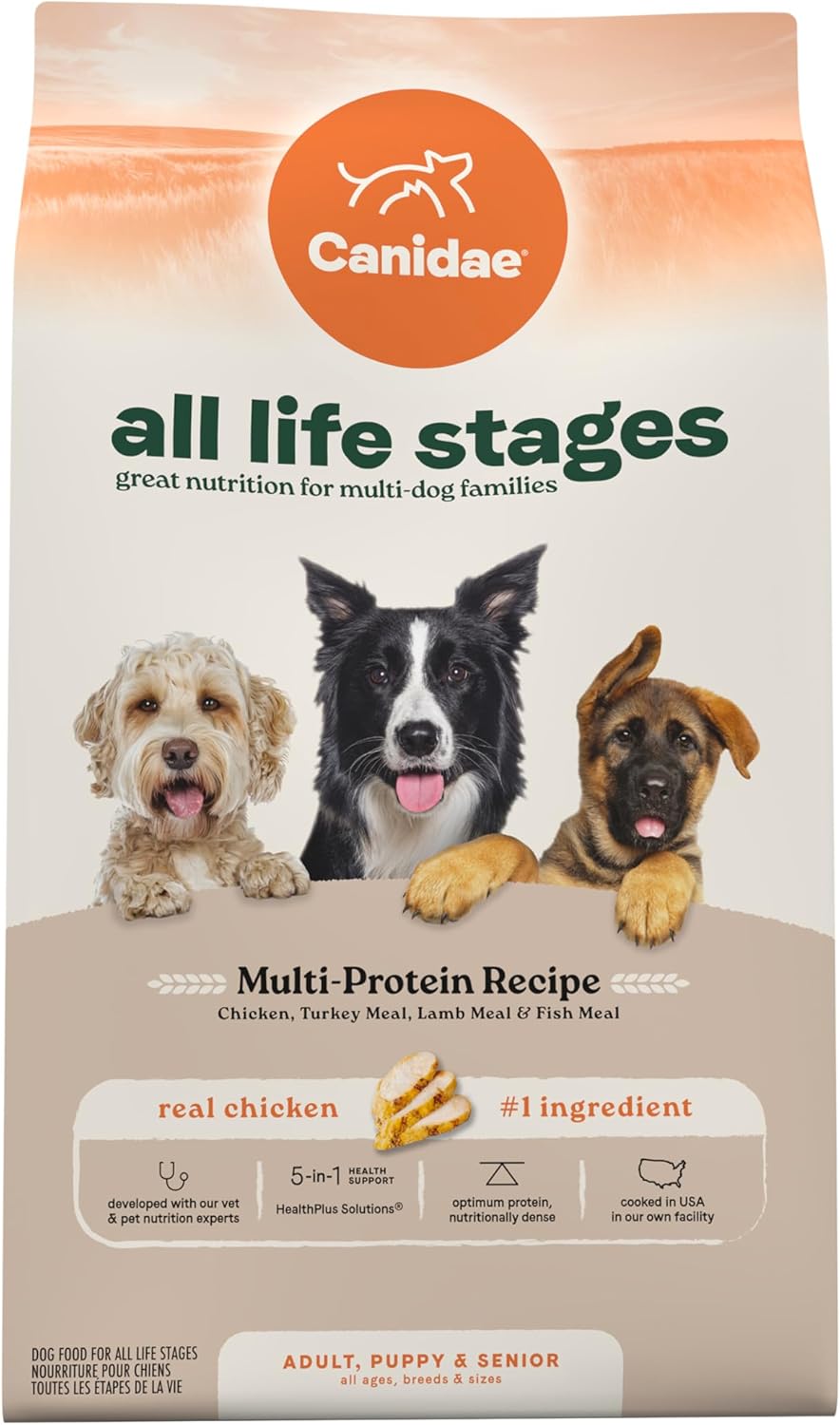 Canidae All Life Stages Multi-Protein Recipe with Chicken, Turkey, Lamb, and Fish – High Protein