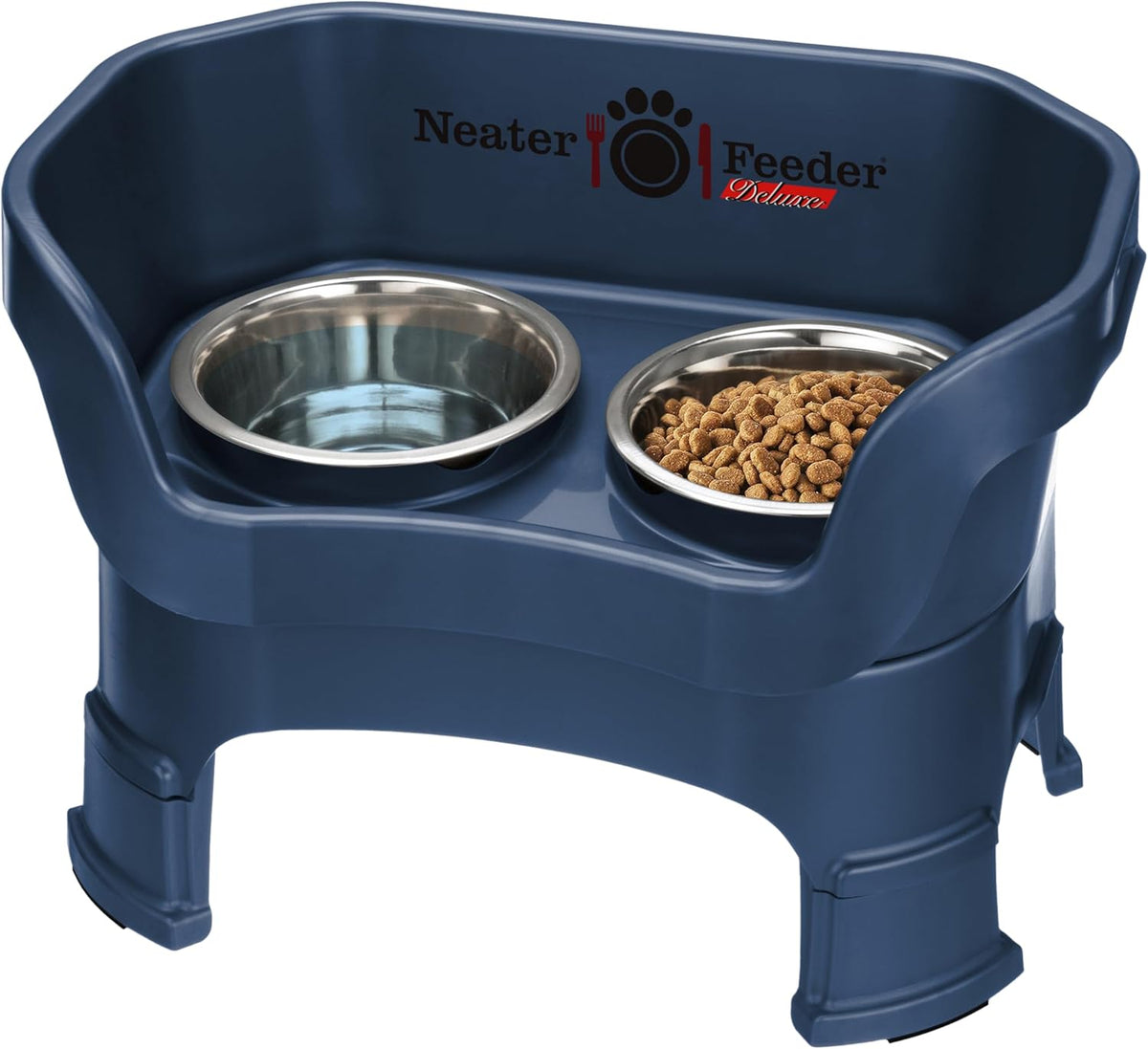 Neater Feeder Deluxe Mess Proof Dog Bowls Elevated Medium Sized Dogs (19-40 lbs) Made in USA, No