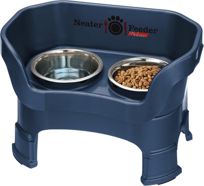Neater Feeder Deluxe Mess Proof Dog Bowls Elevated Medium Sized Dogs (19-40 lbs) Made in USA, No