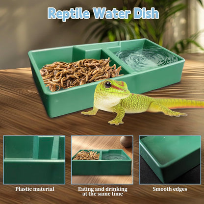 PINVNBY Reptile Feeding Box 6 PCS Snake Breeding Box Lizard Cricket Cage Habitat Hatching Container