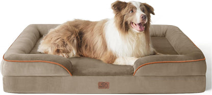 Bedsure L Plus Orthopedic Dog Bed for Large Dogs - Washable Dog Cat Bed Waterproof, L Plus Big