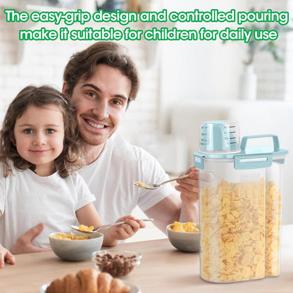 TBMax Rice Container Cereal Storage Container 2 Pack 5 Lbs, Plastic Kitchen Pantry Food Storage