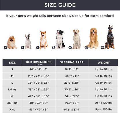 Bedsure Orthopedic Dog Beds Large Sized Dog - Washable Large Dog Cat Bed Waterproof, Comfort Dogs