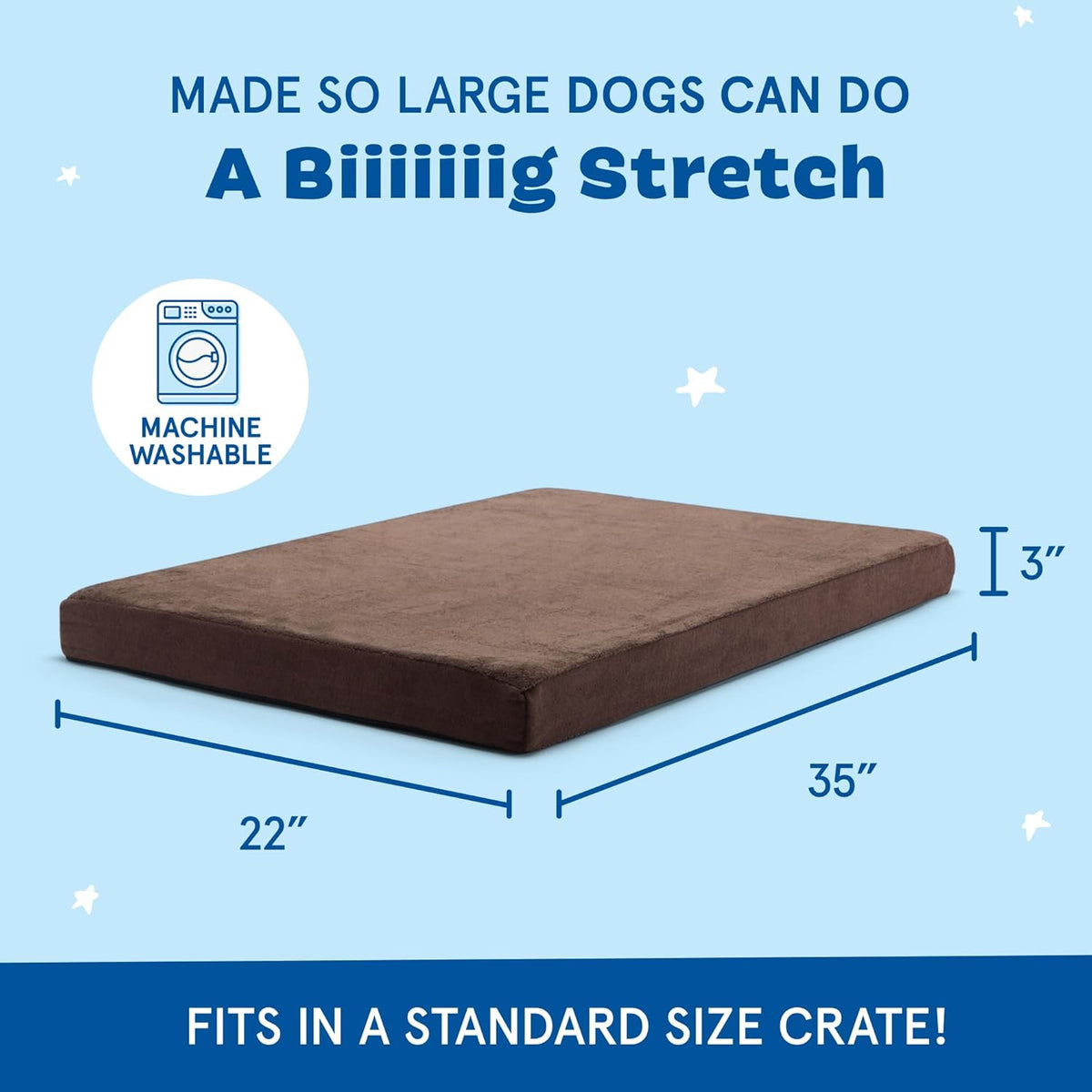 Barkbox Orthopedic Dog Bed with Memory Foam, Premium Comfort for Dogs and Puppies, Dog Bed for