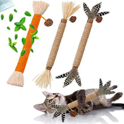 Cat Toys 3Pack Silvervine Chew Stick Kitten Treat Catnip Toy Kitty Natural Stuff Catnip for