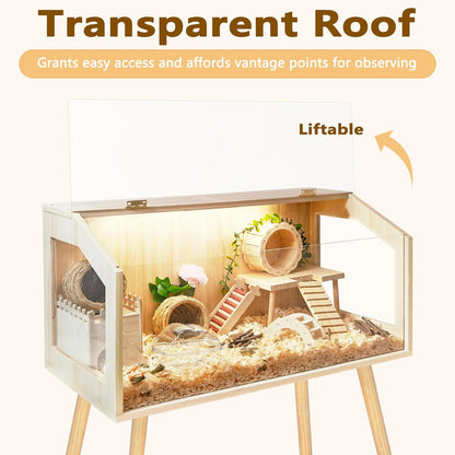 Prolee Hamster Cage with Legs, Guinea Pig Cages Chew Proof, Hamster House, Hamster Cages and