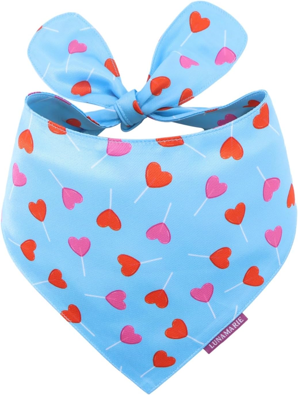 LunaMarie - Luxury Pet Birthday Bandanas -Premium & Silky Poly Fabric | 100% Handmade | Custom