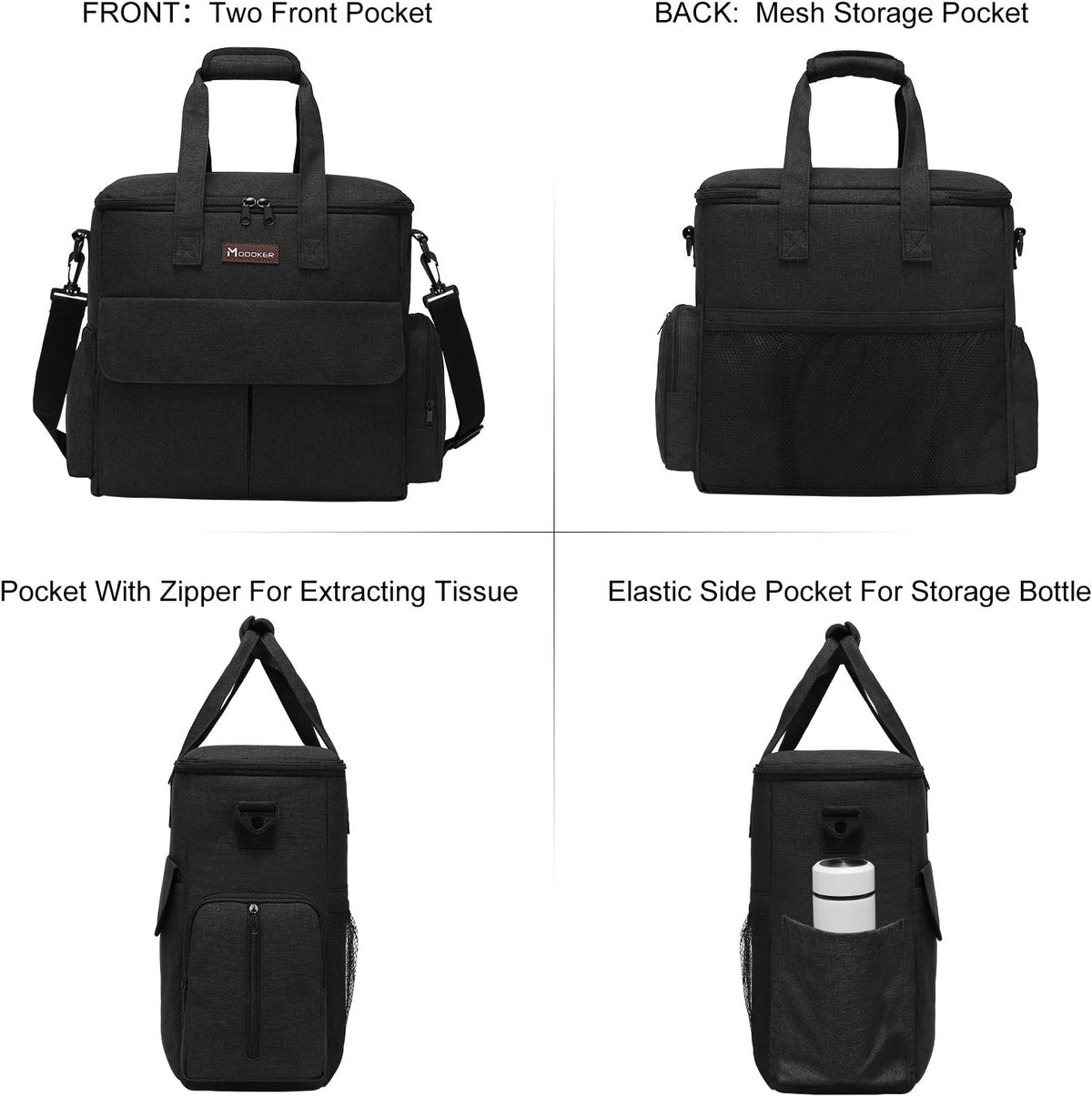 Dog Travel Bag by Modoker - Dog Travel Kit for a Weekend Away Set Includes Pet Travel Bag Organizer