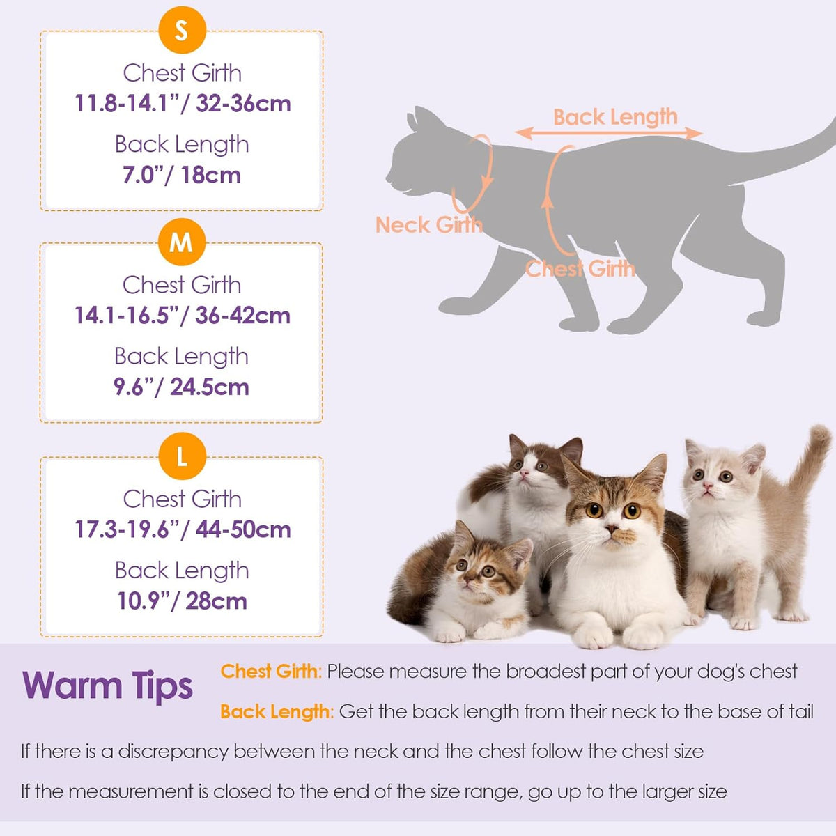 SUNFURA Cat Recovery Suit, Kitten Surgical Full Bodysuit for Abdominal Wound Protector Anti Licking