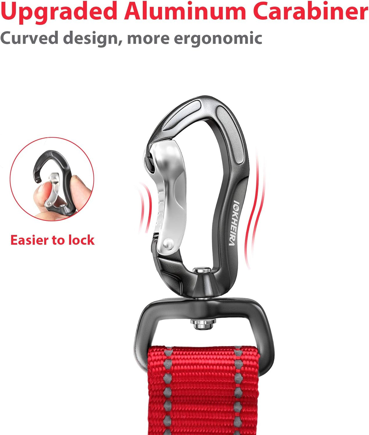 IOKHEIRA Dog Seatbelt, Updated Dog Seat Belt, Reflective Bungee Dog Car Harness, Multifunctional