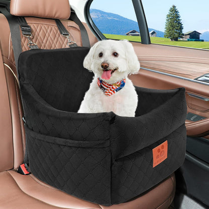 Dog Car Seat for Small/Medium Dogs, Dog Booster Car Seats with Thick Cushion for Dogs Under 35lbs