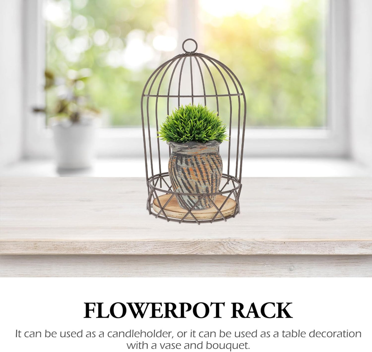 Farmhouse Birdcage Candle Holder Bird Cage Decor Lanterns Decorative Metal Candlestick Vintage Bird