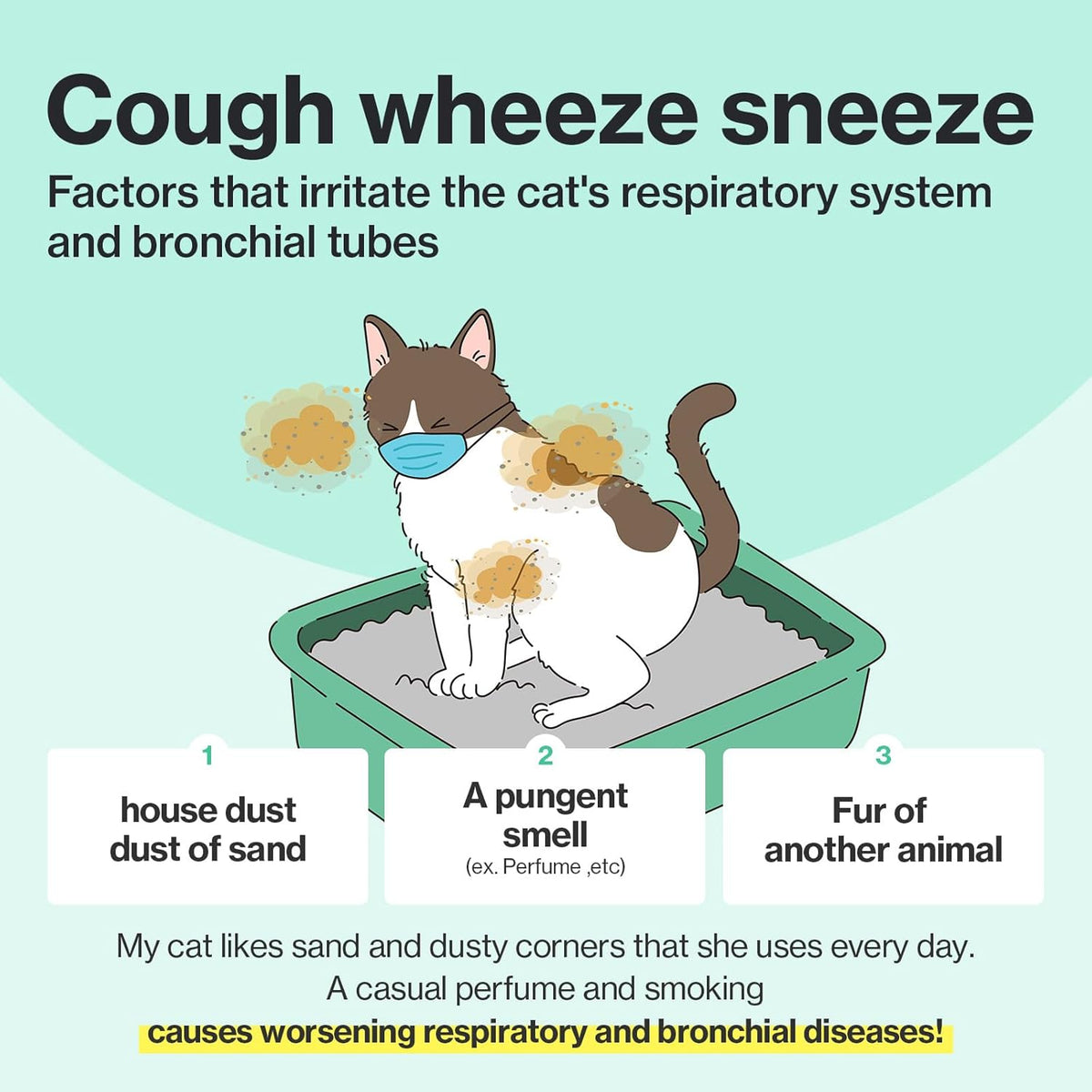 Dr.by Cat Breath Bronchial Supplements Cat Sneezing Treatment Asthma Cold Cough Nose Relief
