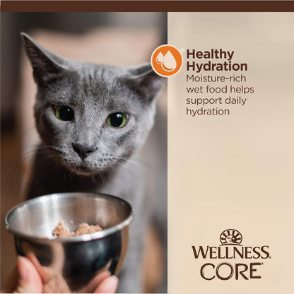 Wellness CORE Tiny Tasters Minced Adult Wet Cat Food, Natural, Protein-Rich, Grain Free, 1.75-Ounce