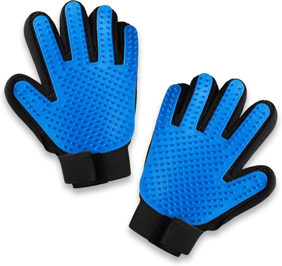 Pets First Dog Grooming Gloves Best Professional Deshedding, Brushing, Cleaning Mitt Tool for