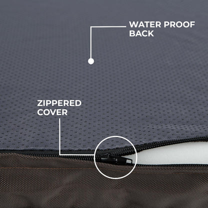 Best Pet Supplies Cute Dog Crate Mat Flat Bed with Waterproof Exterior, Thick Orthopedic Egg Foam