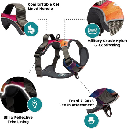 Embark Adventure Dog Harness, Reflective Trim XL for Extra Large Dogs No Pull - Military Grade