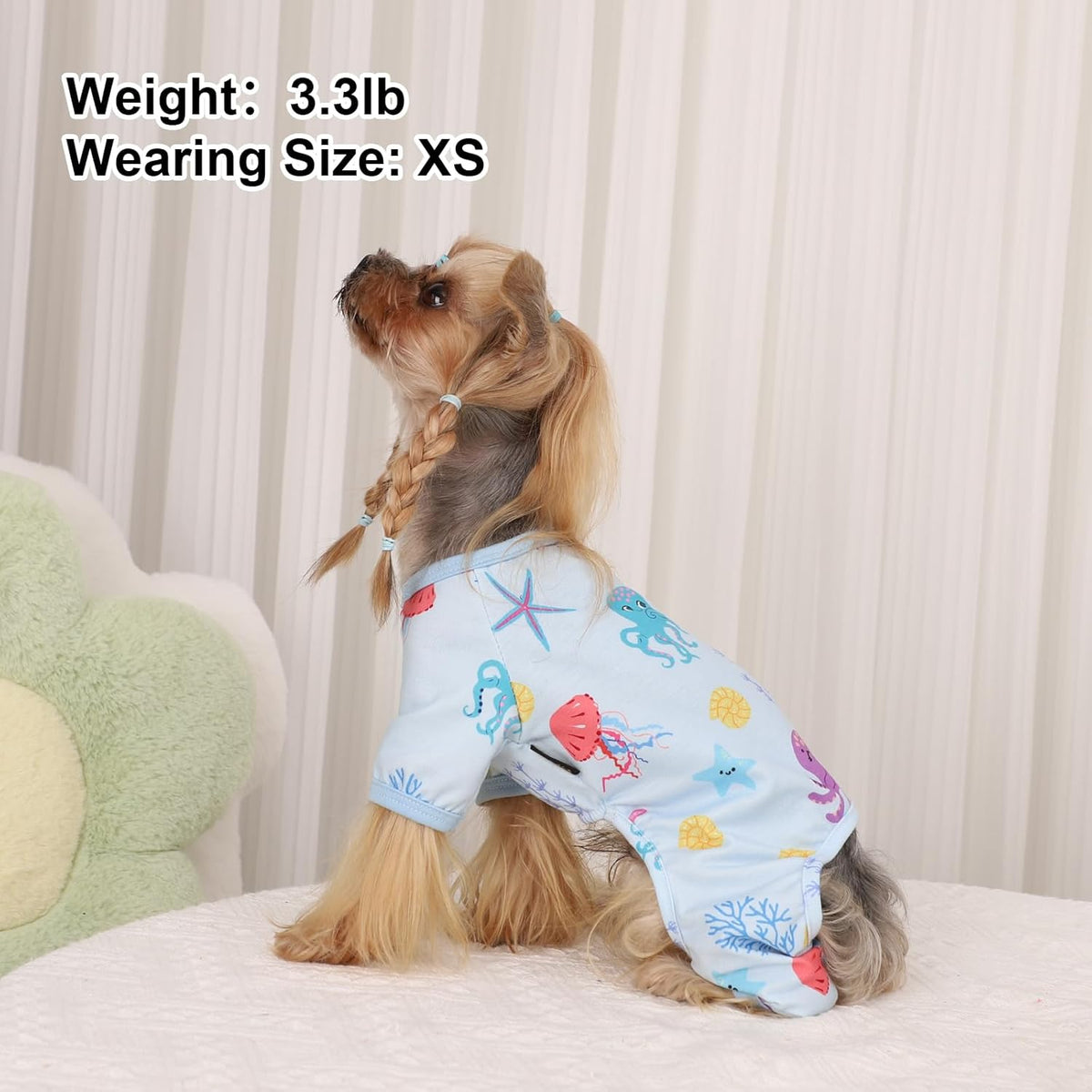 Dog Pajamas Pjs Dog Clothes for Small Dogs Girl - Boy - Medium Size Dogs, Soft Stretchy Puppy