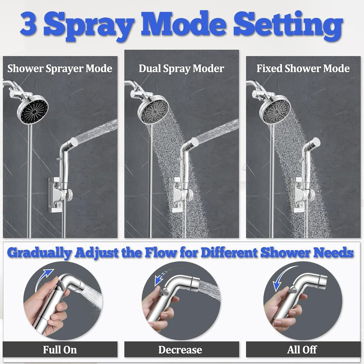 Dog Shower Attachment Metal, YDmeet Pet Washing Hose Attachment for Fast & Clean Bathing, Brass 3