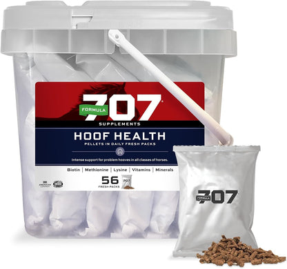 Formula 707 Hoof Health Equine Supplement, Daily Fresh Packs, 56 Day Supply - Biotin, Amino Acids