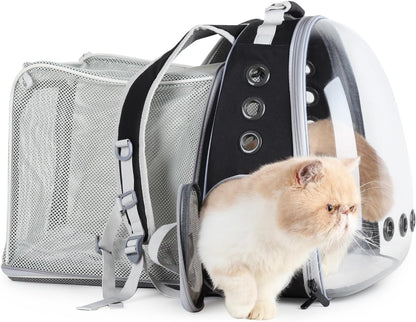 Lollimeow Cat Carrier Backpack, Bubble Expandable Backpack Carrier, Pets and Small