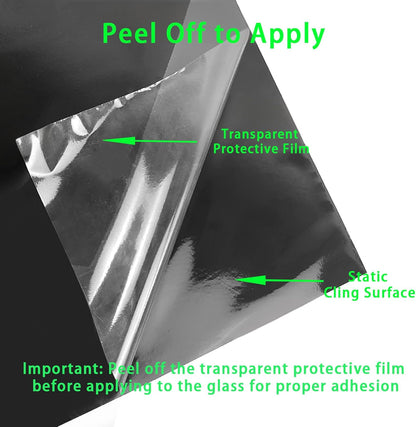 Fish Tank Aquarium Background - Black, Electrostatic Adhesion, Glue-Free, Easy Installation
