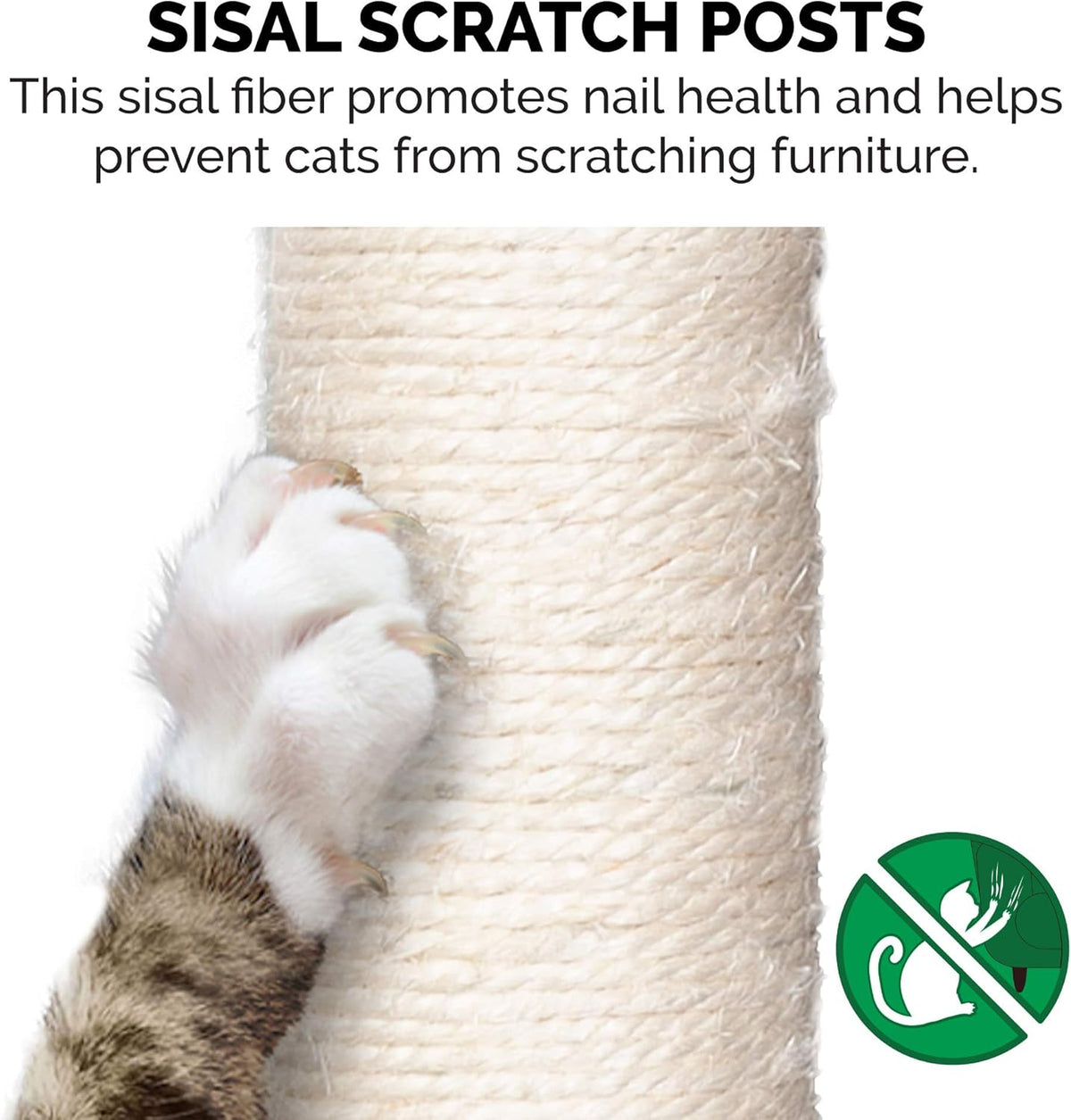 Furhaven 69.3" Tall Cat Tree for Indoor Cats, Ft. Sisal Scratching Posts, 2x Cat Condos, & Toys