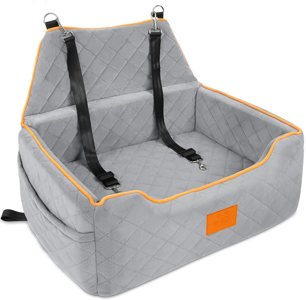 Dog Car Seat for Large/Medium Dog, Booster Seat for Dogs Under 55Lbs or 2 Small Puppy, Detachable