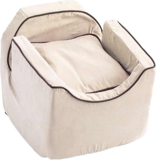 Snoozer Dog Car Seat: Lookout I Dog Booster Car Seat for Dogs Small 5-15 lbs, Pet Car Seat to