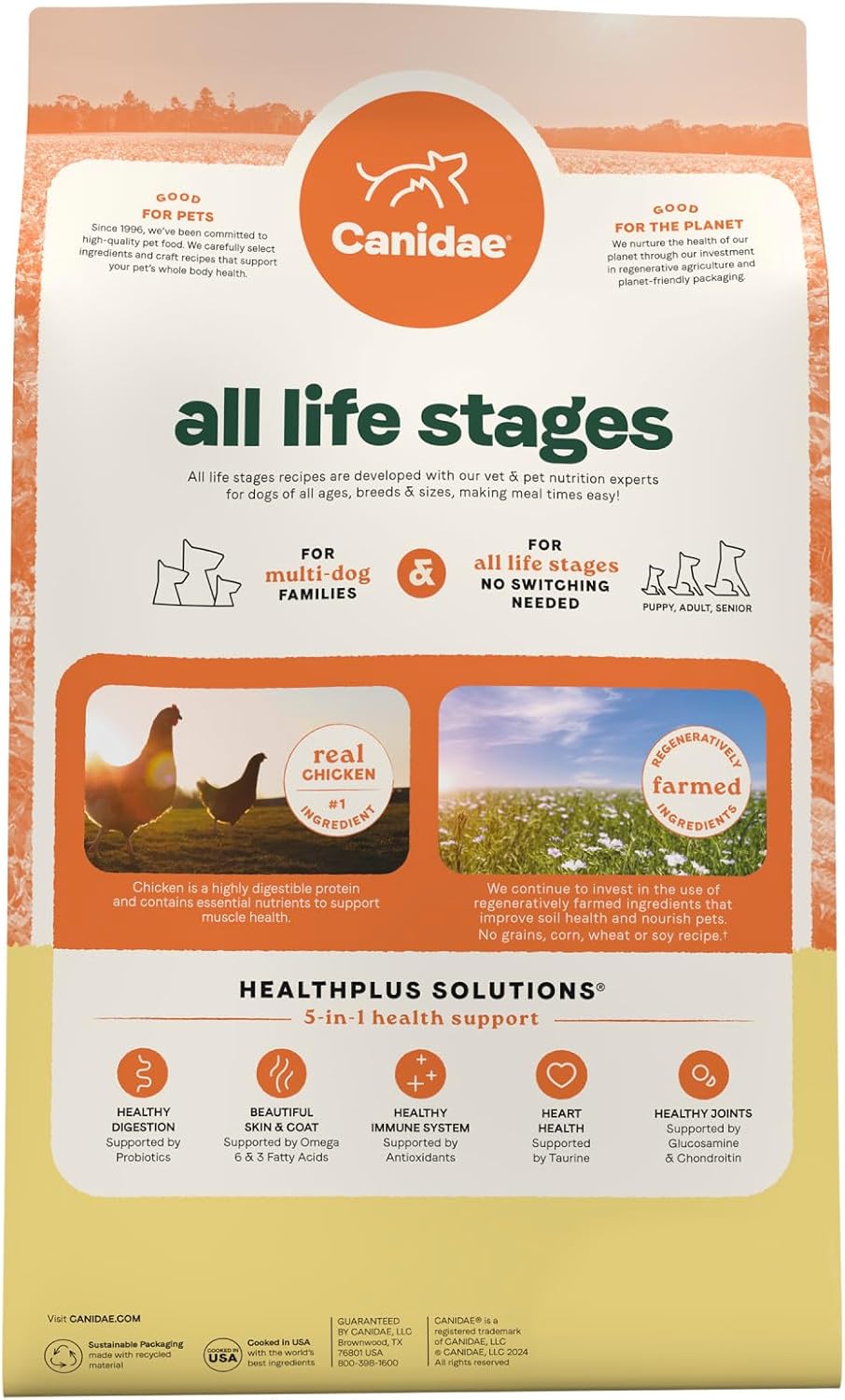 Canidae All Life Stages Real Chicken & Potato Recipe – High Protein and Grain-Free Premium Dry Dog